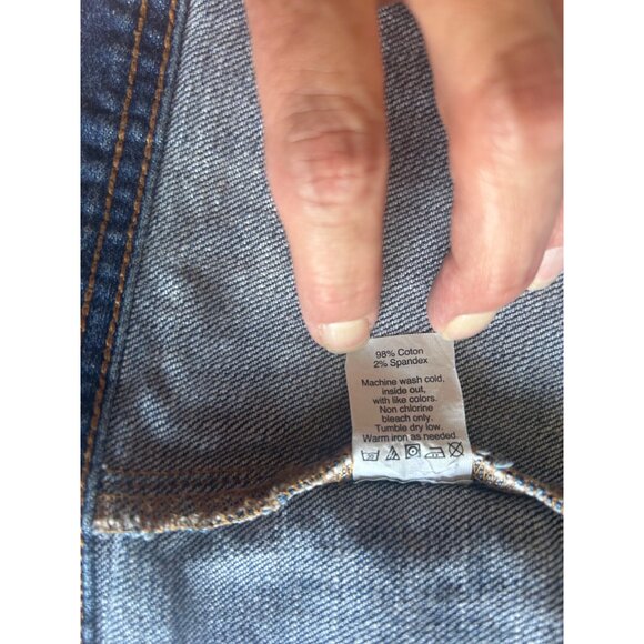 J. Crew Womens Lg Blue Cotton Denim Jacket Button Up Classic Trucker Medium Wash - Picture 8 of 9